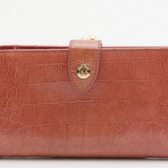 Miu Miu Pink Crocodile-Embossed Women's Wallet - Picture 5 of 13